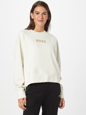 BOSS Orange Sweatshirt 'Elia' i vit: framsida