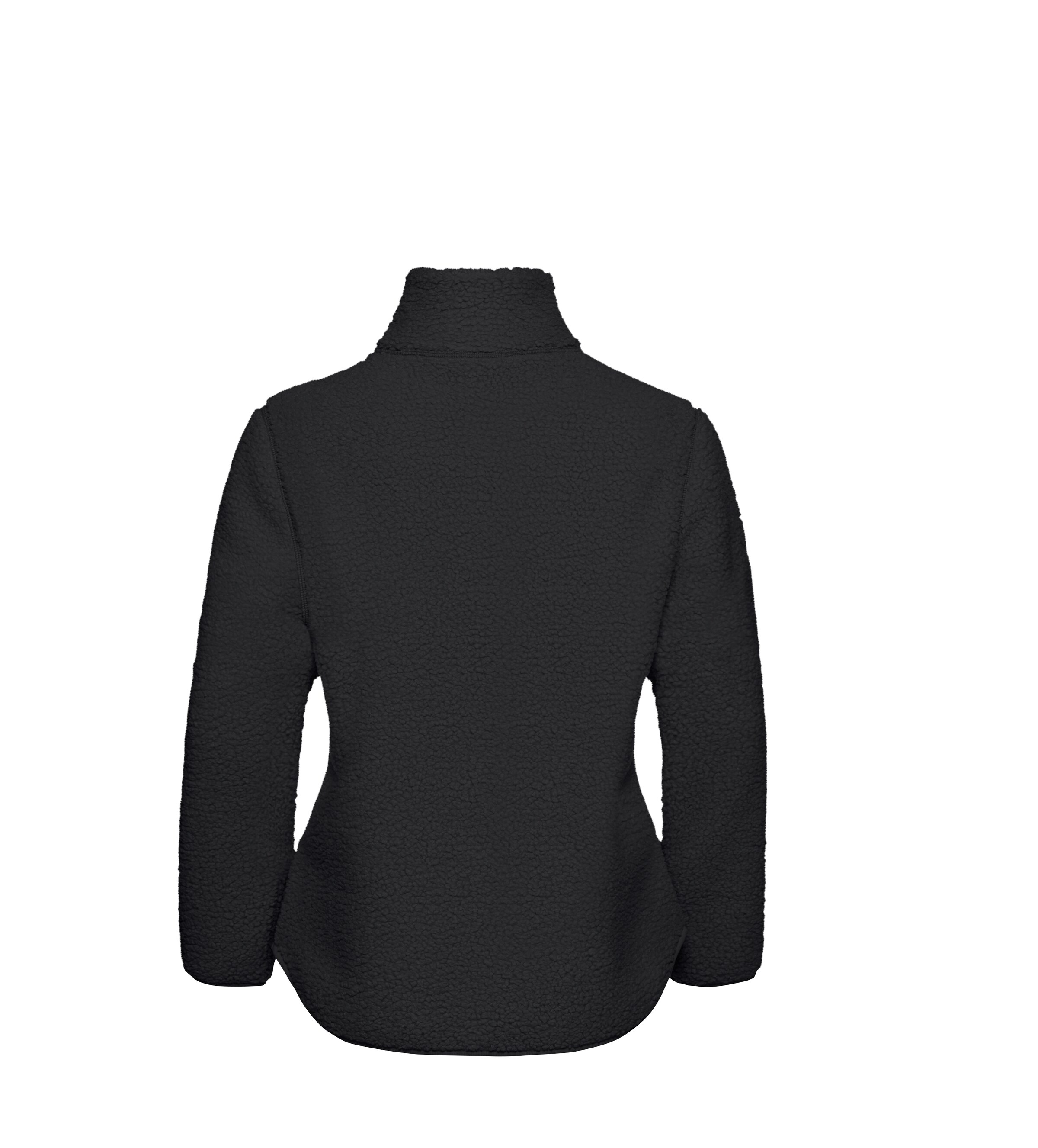 JACK WOLFSKIN Athletic Fleece Jacket in Black