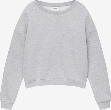 Pull&Bear Sweatjacke in Grau: predná strana