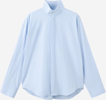 Chemisier 'ARKANA' MANGO en bleu : devant