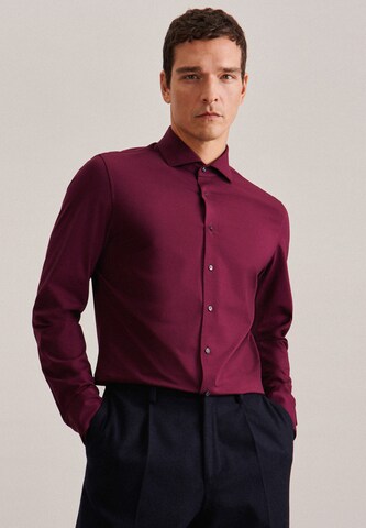 SEIDENSTICKER Slim fit Business Shirt in Red