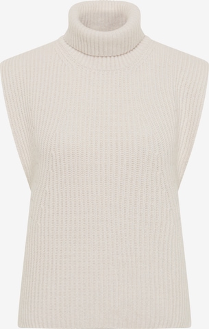 ETERNA Knitted Vest in Beige: front