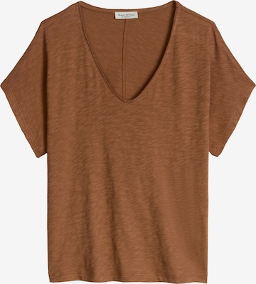 T-shirt Marc O'Polo en marron : devant
