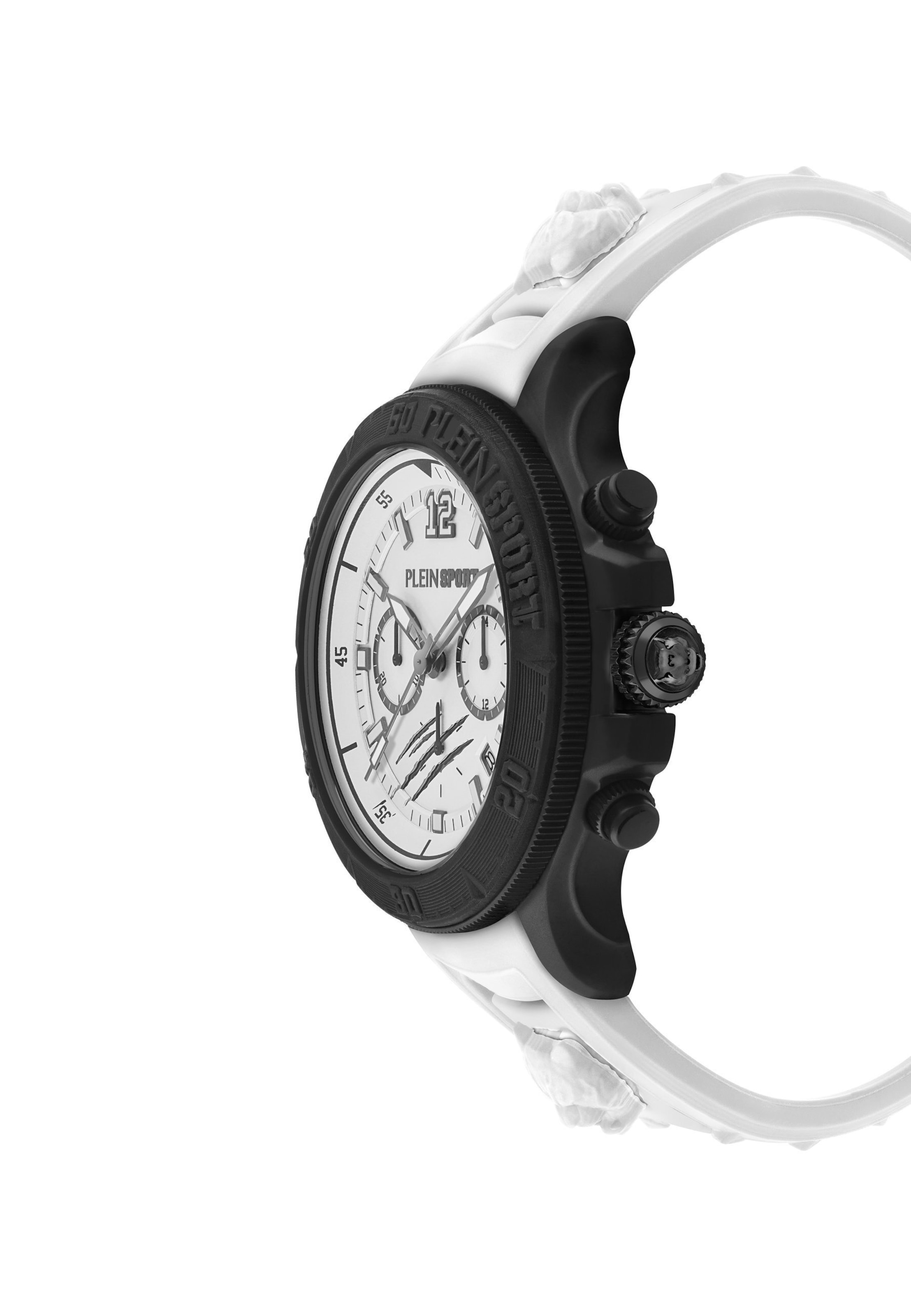 Plein Sport Analogt ur 'Warrior Tech' i hvid