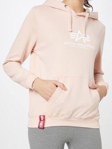 ALPHA INDUSTRIES Sweatshirt in Pink