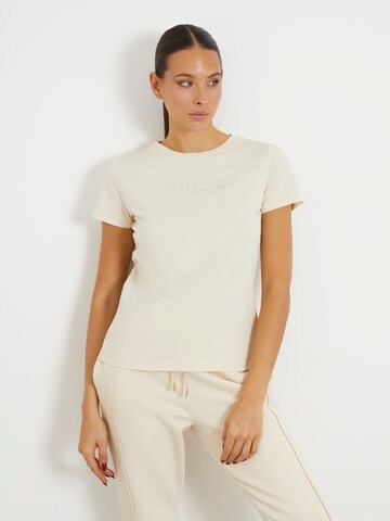 GUESS T-Shirt in Beige: Vorderseite