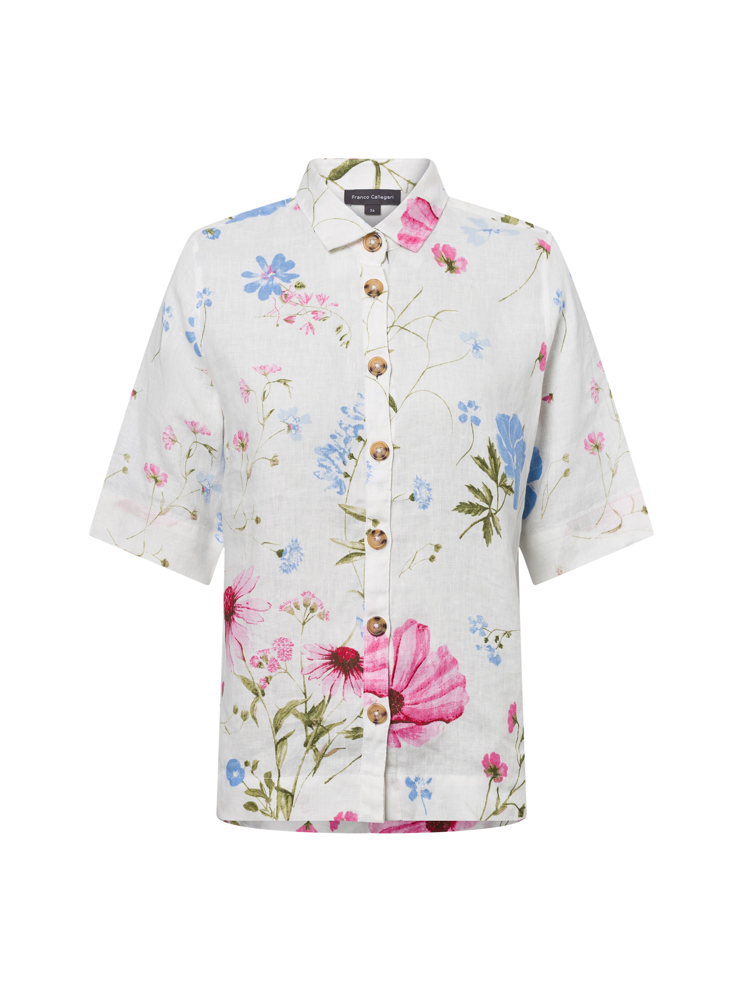 Franco Callegari Bluse in Weiß: Vorderseite