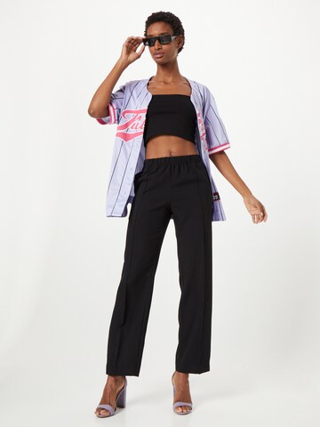 WEEKDAY Regular Hose 'Cleo' in Schwarz