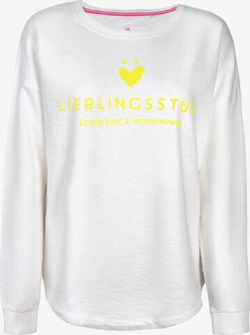 LIEBLINGSSTÜCK Sweatshirt 'Caron' in White: front