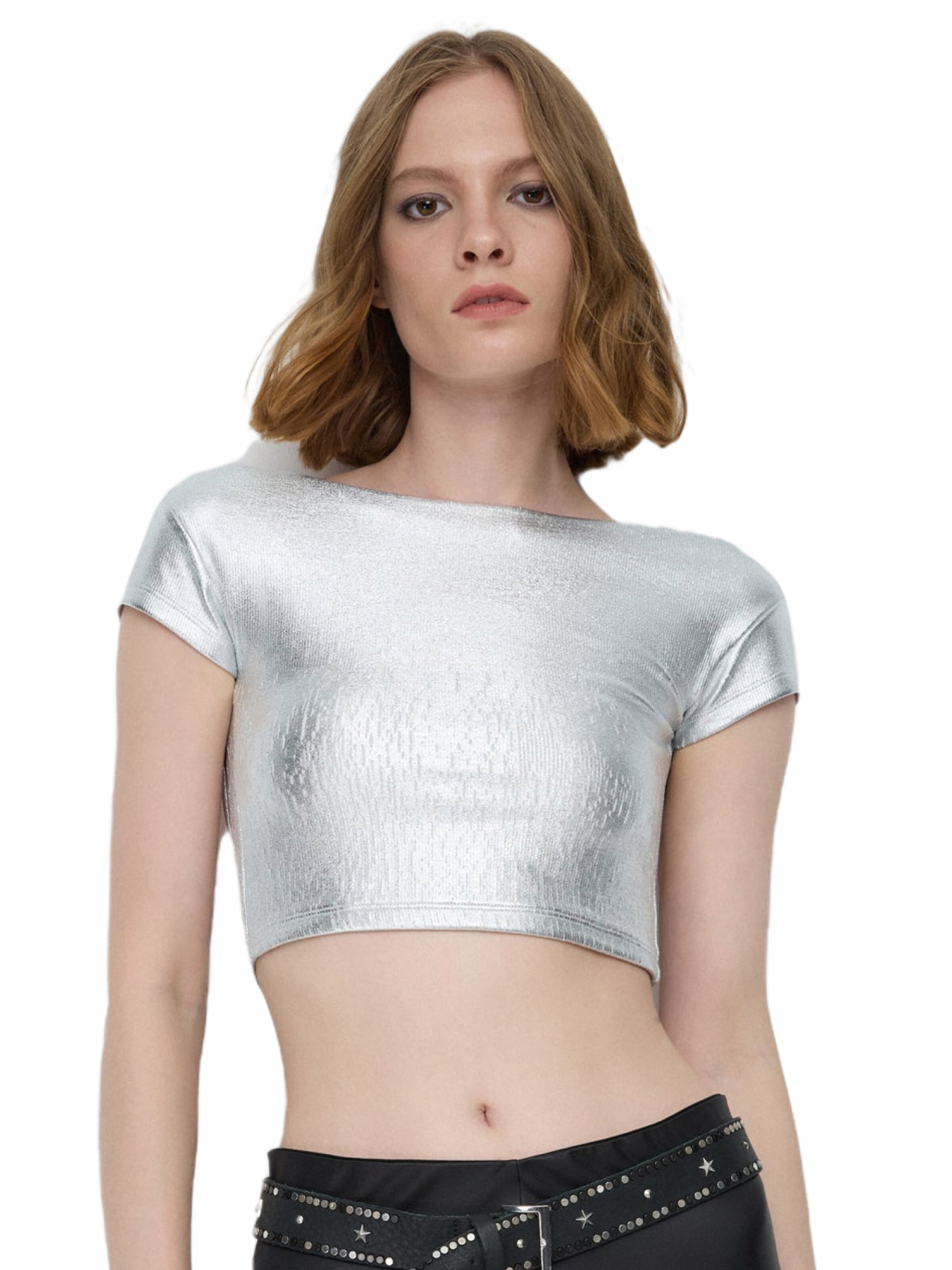 No Matter What Shirt in Zilver: voorkant