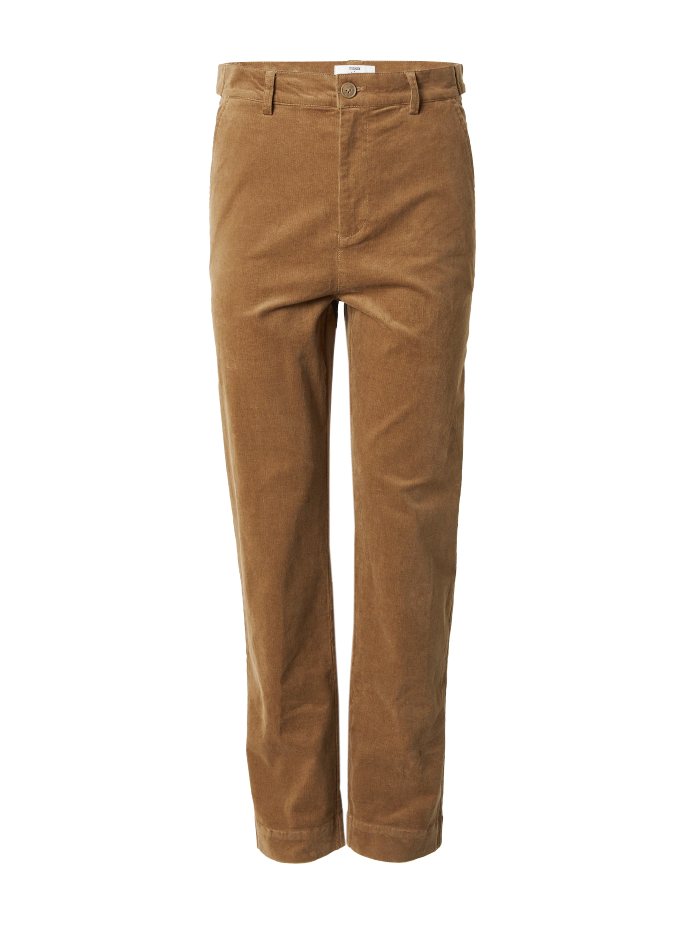 ABOUT YOU x Jaime Lorente Normální Kalhoty 'Caspar' – hnědá: přední strana