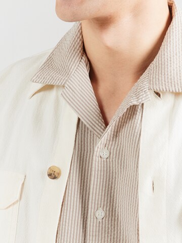 JJ Rebel Comfort Fit Košeľa 'JREBHAVEN' - Hnedá