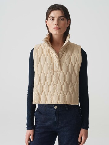 OPUS Bodywarmer 'Anjoli' in Beige: voorkant