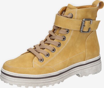 Dockers by Gerli Lace-Up Ankle Boots in Yellow: front