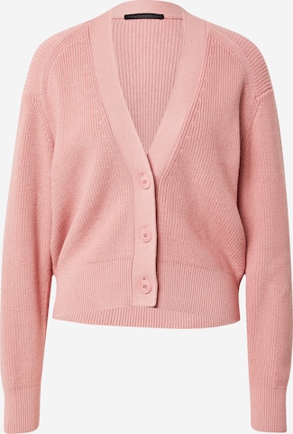 DRYKORN Knit cardigan 'Sidaly' in Pink: front