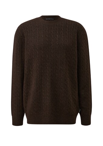 QS Pullover in Braun: Vorderseite