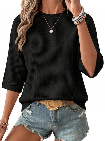 ARACH&CLOZ Pullover 'Strickpullover Damen 3/4-Arm Strickpullover'‌‌‌‌‌‌ in Schwarz