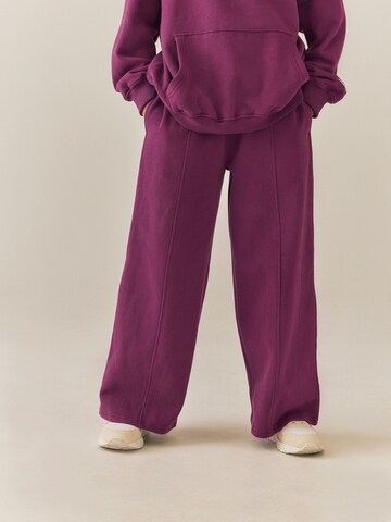 Wide Leg Pantalon Next en rose : devant