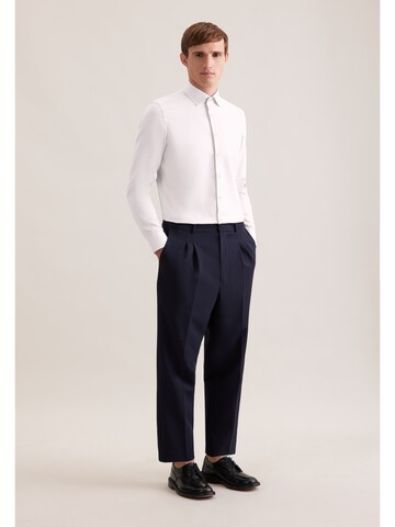 SEIDENSTICKER Slim fit Zakelijk overhemd 'Schwarze Rose' in Beige