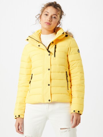 Superdry Winter Jacket in Yellow: front