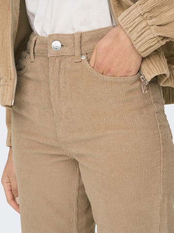 ONLY Normalny krój Spodnie 'Emily' w kolorze brązowy
