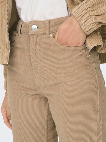 ONLY Regular Pants 'Emily' in Brown