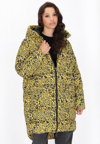 Manteau mi-saison myMo ROCKS en jaune : devant