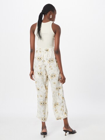 MSCH COPENHAGEN Wide leg Pleat-front trousers 'Adonia' in White