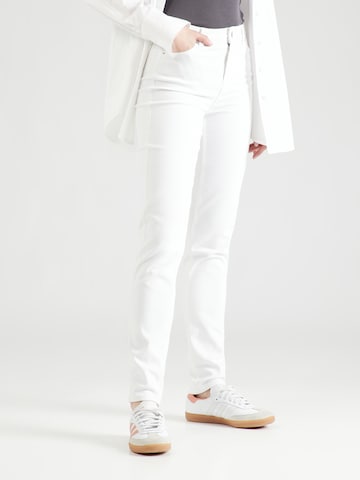 Coupe slim Jean 'NUNNA' PIECES en blanc : devant