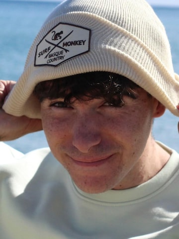 Surf Monkey Mütze in Weiß