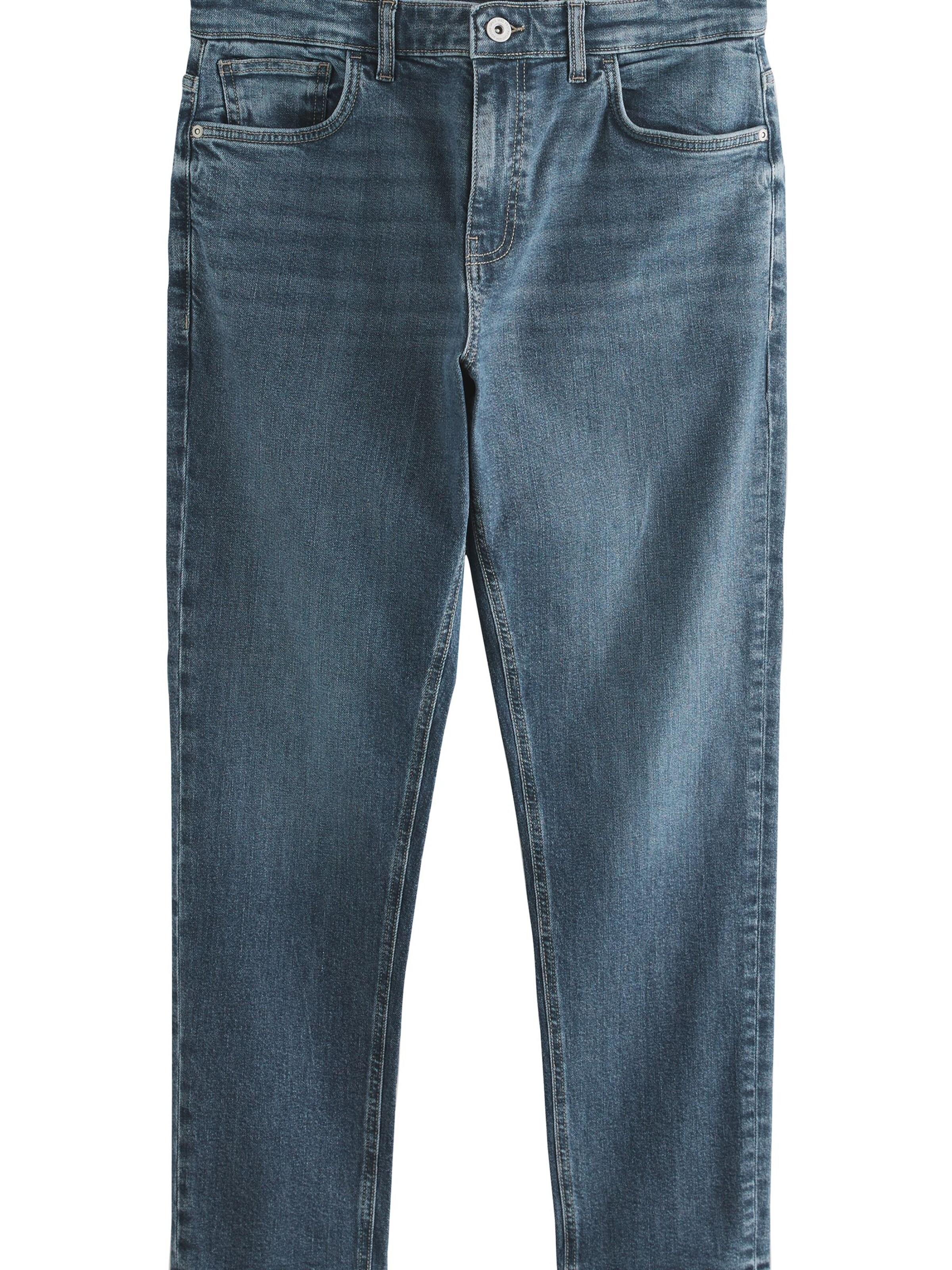 Next Úzky strih Džínsy - Modrá: predná strana