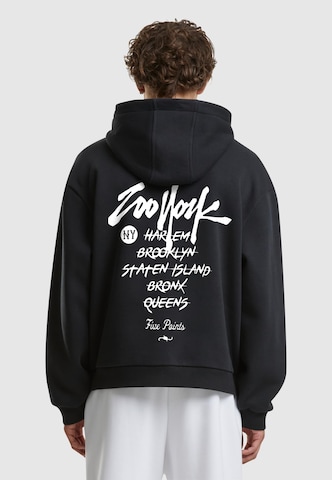 ZOO YORK Sweatshirt 'Tags Fluffy' in Black: front