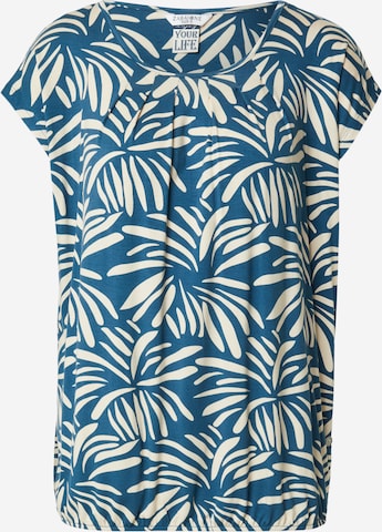 ZABAIONE Shirts 'Mi44nou' i blå: forside