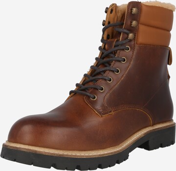 Shoe The Bear Lace-Up Boots in Brown: front