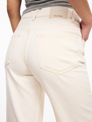 Regular Jean Pull&Bear en blanc