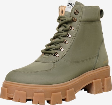 N91 Boots 'Style Choice HI' in Green: front