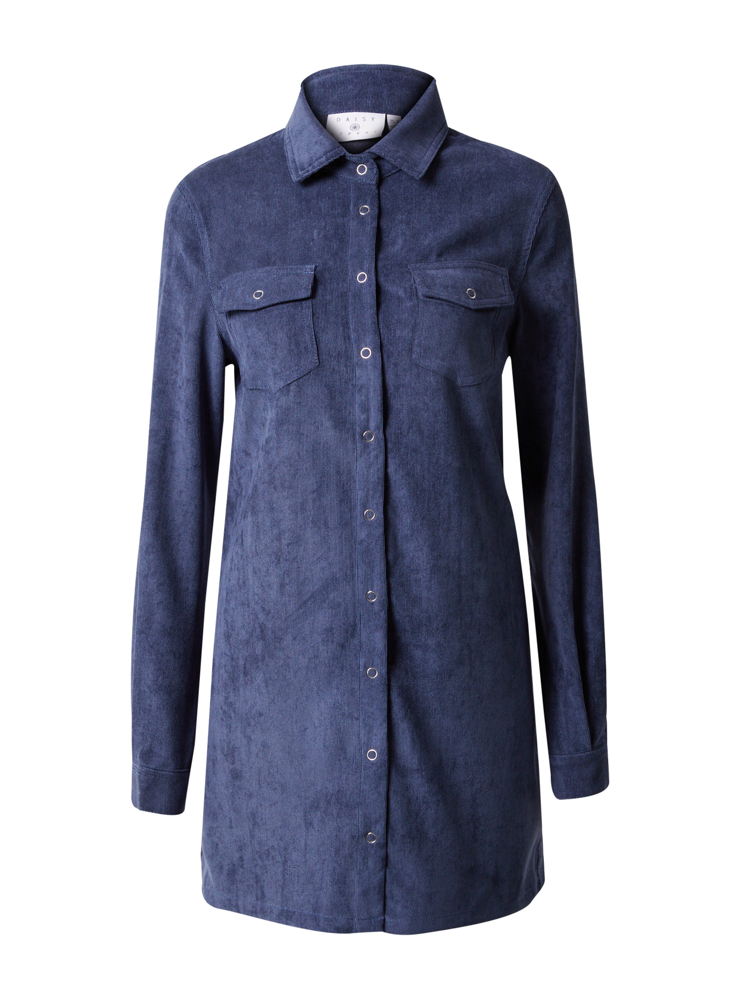 Daisy Street Shirt Dress in Blue: front