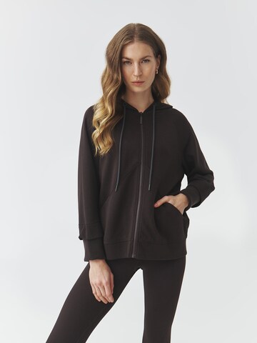 TATUUM Zip-Up Hoodie 'WALKER' in Brown: front