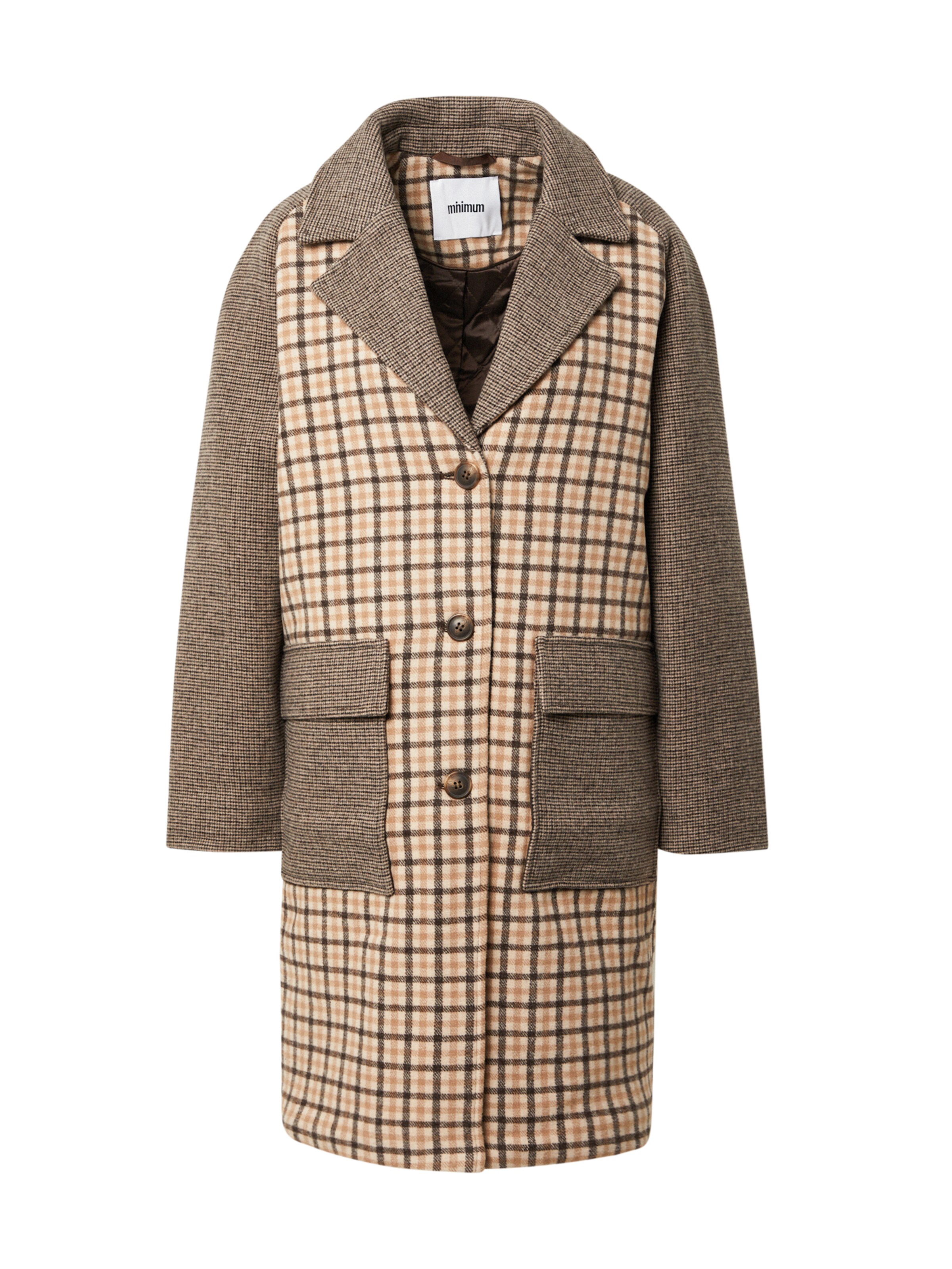 Palton de primăvară-toamnă 'Patchy' de la minimum pe bej: față