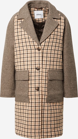 minimum Between-Seasons Coat 'Patchy' in Beige: front