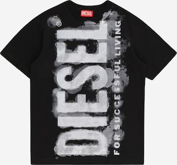 DIESEL Shirt 'Tjuste 16' in Zwart: voorkant