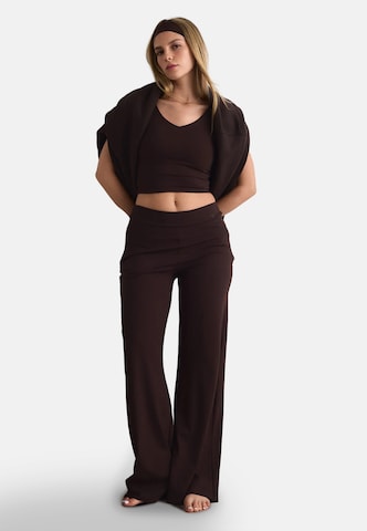 Aim'n Wide leg Sports trousers 'Sense' in Brown: front