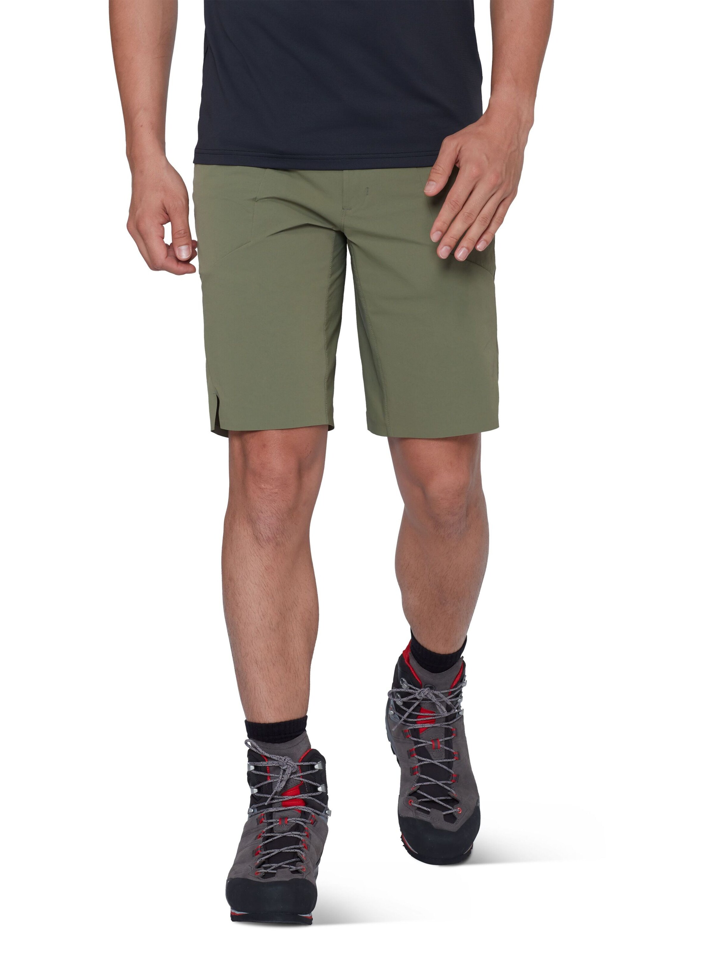 MAMMUT Loose fit Outdoor Pants 'AENERGY' in Green: front