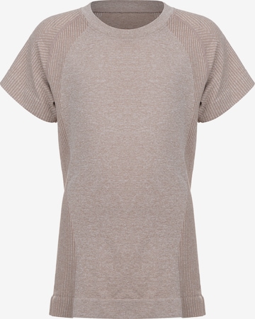 ENDURANCE Performance shirt 'Halen Jr.' in Brown: front