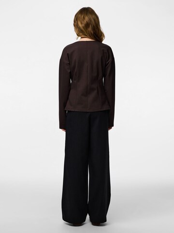 PIECES Knit Cardigan 'PCGunhild' in Brown