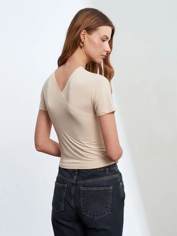 Dilvin Blusen in Beige