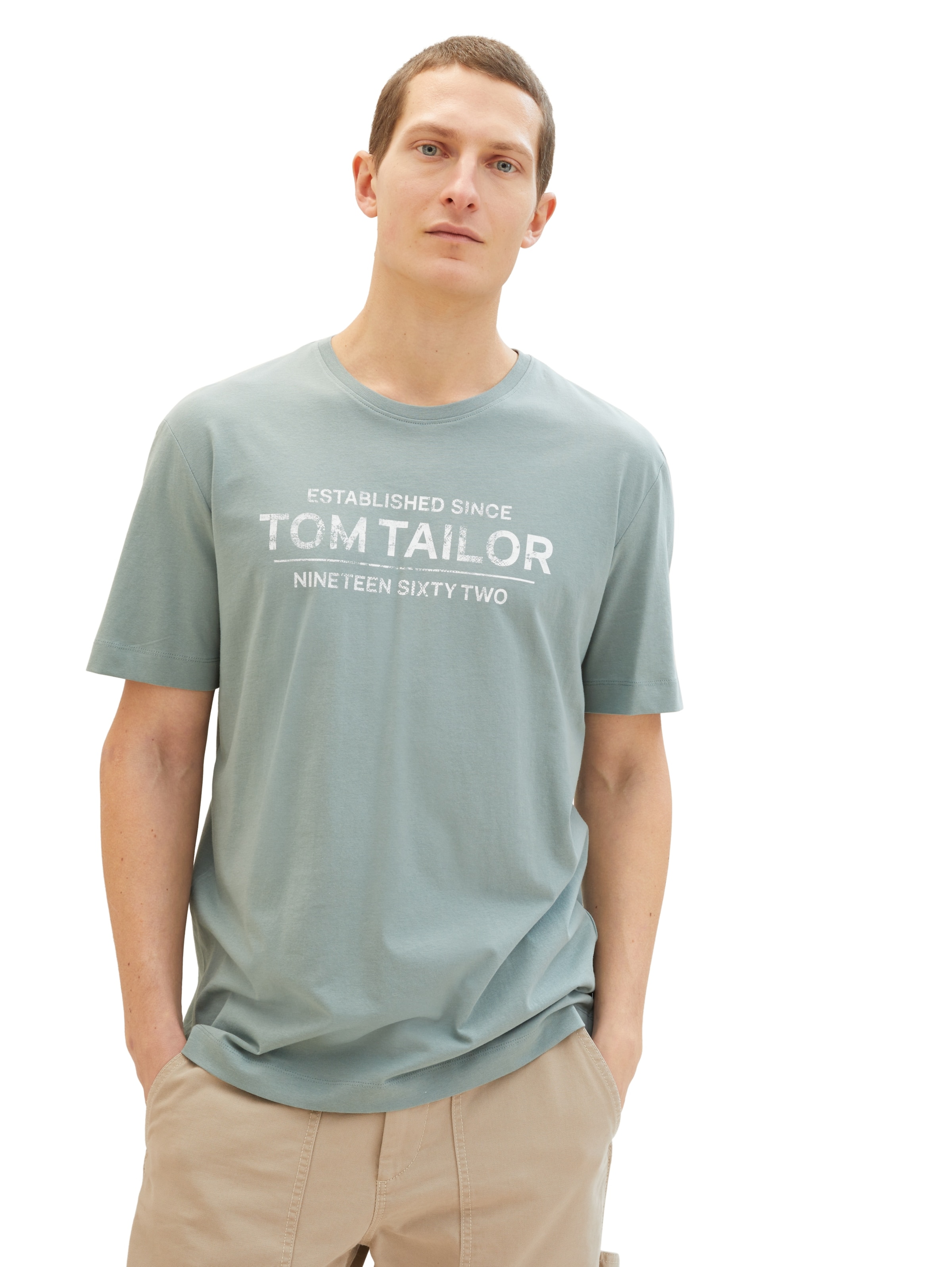 TOM TAILOR - Camiseta en verde