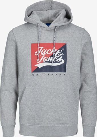 JACK & JONES Sweatshirt 'Becks' in Grijs: voorkant