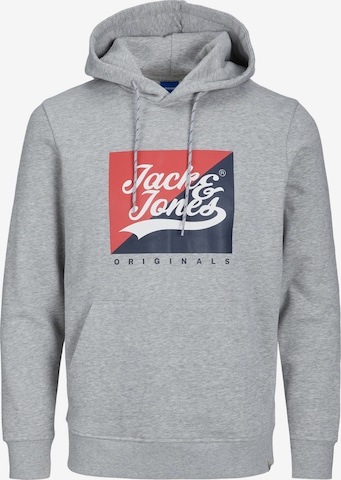 JACK & JONES Mikina 'Becks' – šedá: přední strana