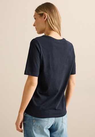 CECIL T-Shirt im Tunika-Look in Blau